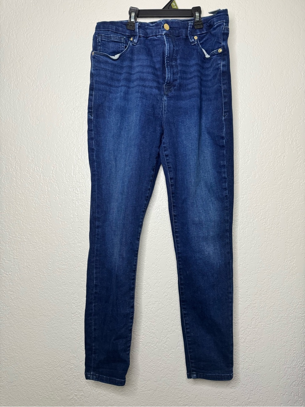 Good American High-Rise Dark Blue Skinny Jeans